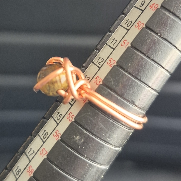Tigers Eye Set Of Handmade Copper Rings! - Picture 3 of 8